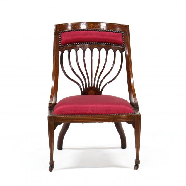 edwardian-inlaid-mahogany-slipper-chair