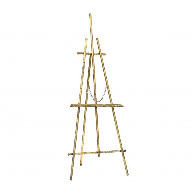 vintage-gilt-metal-faux-bambo-easel