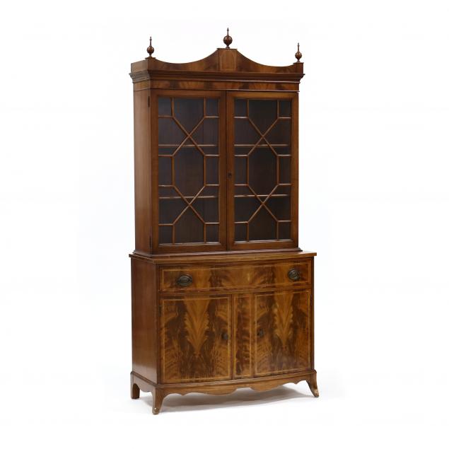 federal-style-inlaid-mahogany-china-cabinet