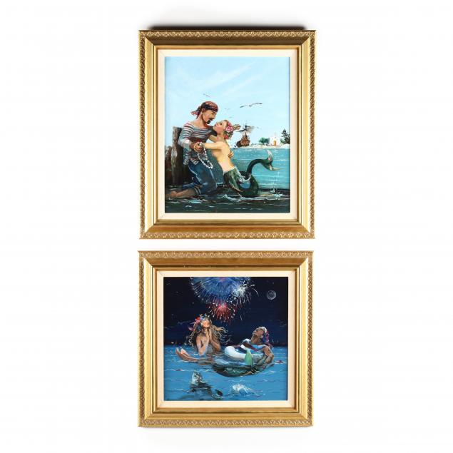 a-pair-of-whimsical-mermaid-sailor-paintings