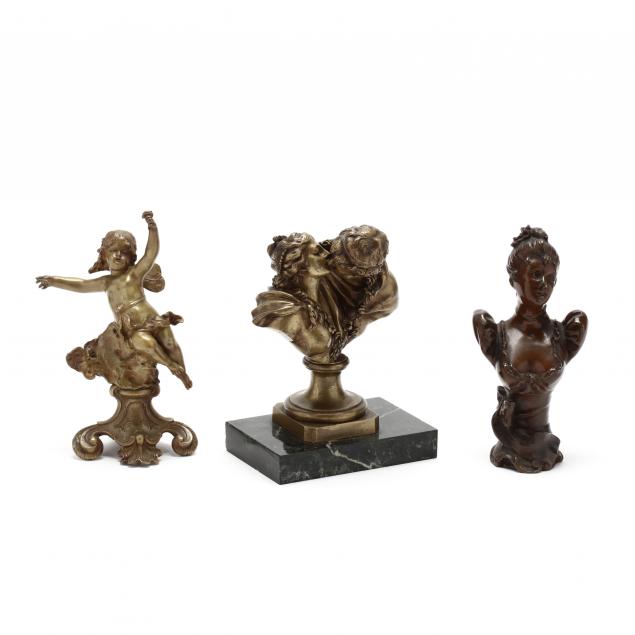 three-antique-cabinet-bronze-sculptures