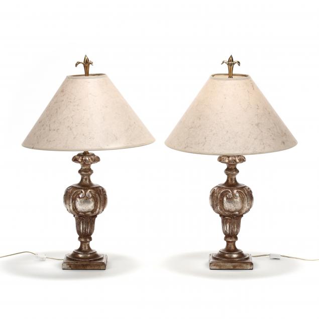 chapman-pair-of-continental-style-silvered-table-lamps