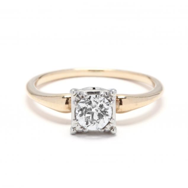bi-color-14kt-gold-and-diamond-solitaire-ring