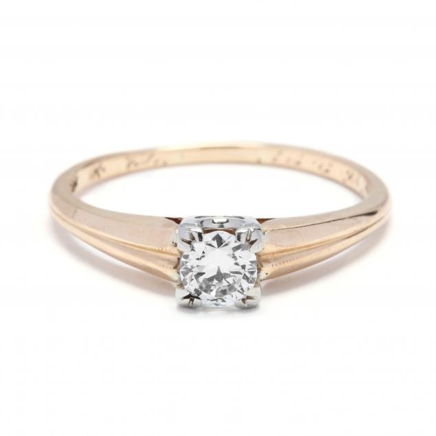14kt-gold-and-diamond-solitaire-ring