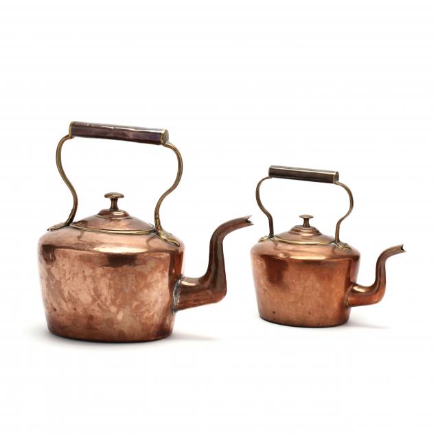 two-antique-copper-kettles