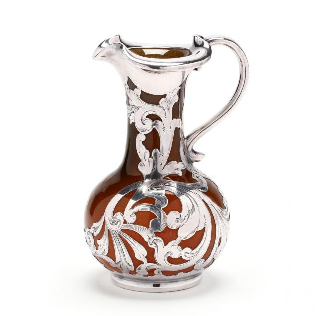 rookwood-standard-pitcher-with-gorham-sterling-silver-overlay