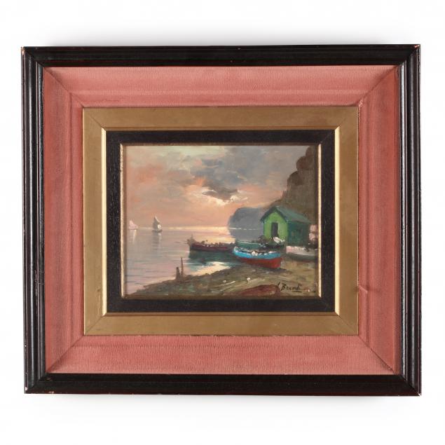 a-brandi-continental-20th-century-sunset-harbor