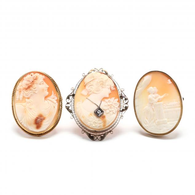 three-victorian-gold-and-carved-shell-cameo-brooches