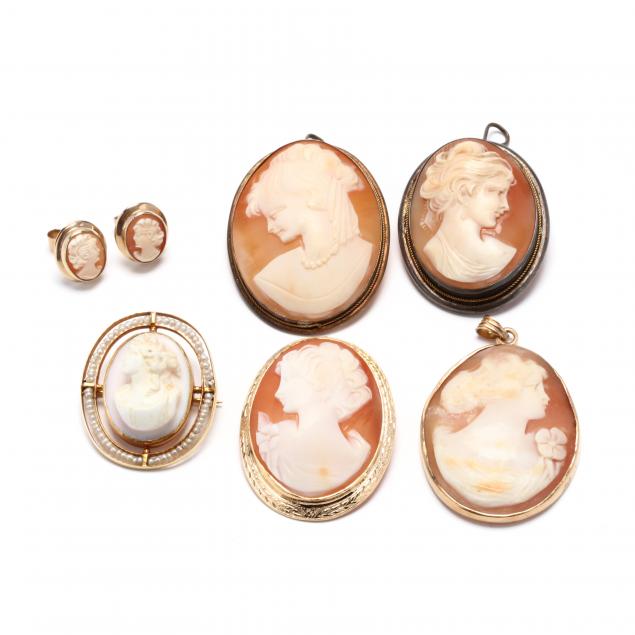 collection-of-carved-shell-cameos