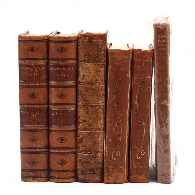 six-leatherbound-books-late-19th-early-20th-century