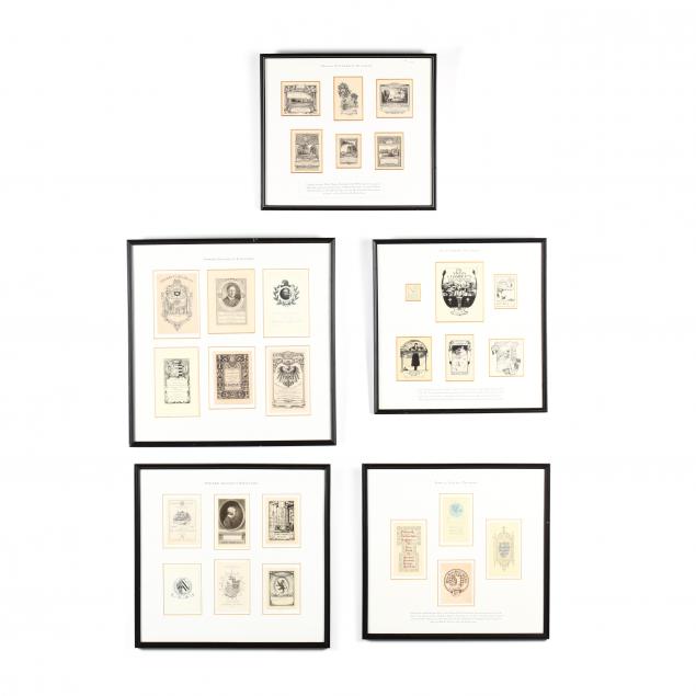 framed-collection-of-antique-university-bookplates