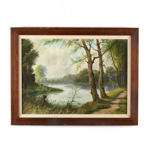 a-vintage-springtime-landscape-with-lake
