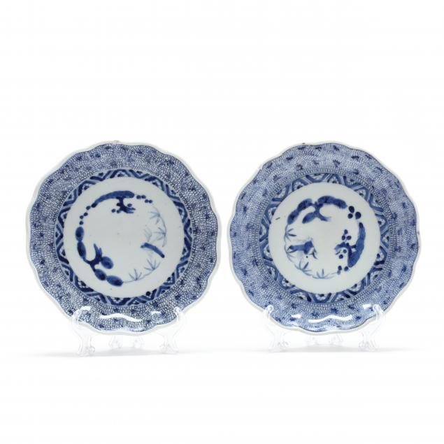 two-japanese-arita-blue-and-white-plates