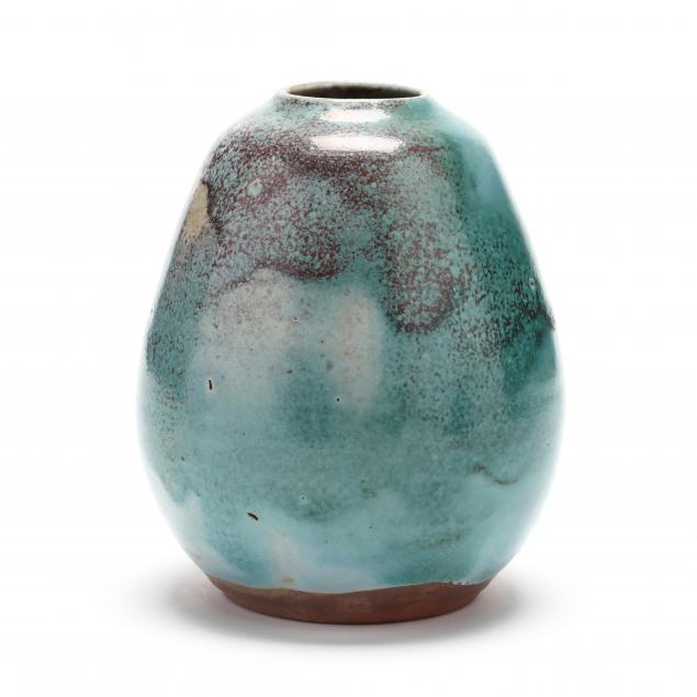 nc-pottery-jugtown-chinese-blue-egg-vase