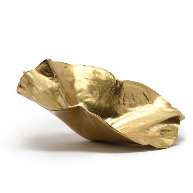 virginia-metalcrafters-large-lotus-leaf-brass-bowl