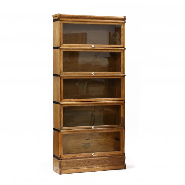 vintage-five-stack-oak-barrister-bookcase