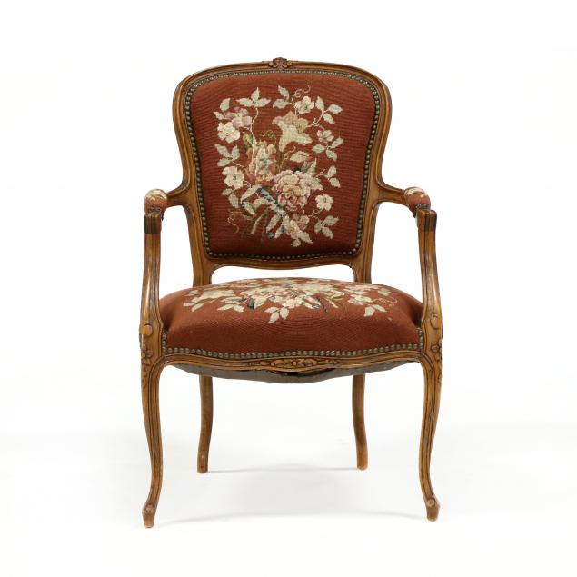 louis-xv-carved-fruitwood-fauteuil