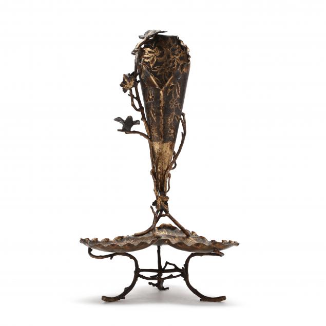 an-aesthetic-period-gilt-and-patinated-metal-epergne