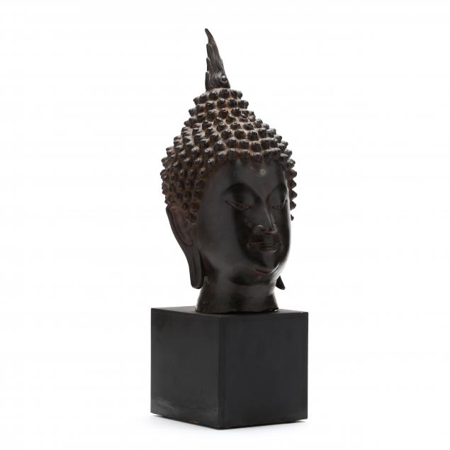 a-thai-bronze-buddha-head