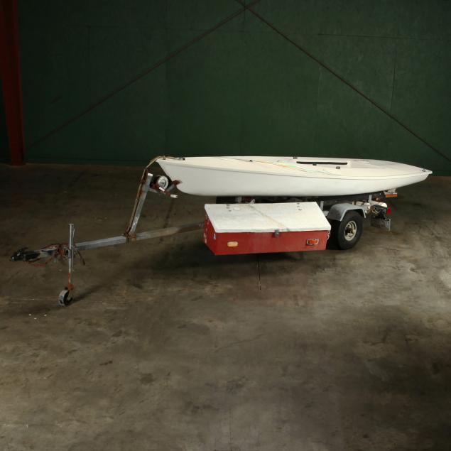 1990-laser-sailing-dinghy-with-trailer