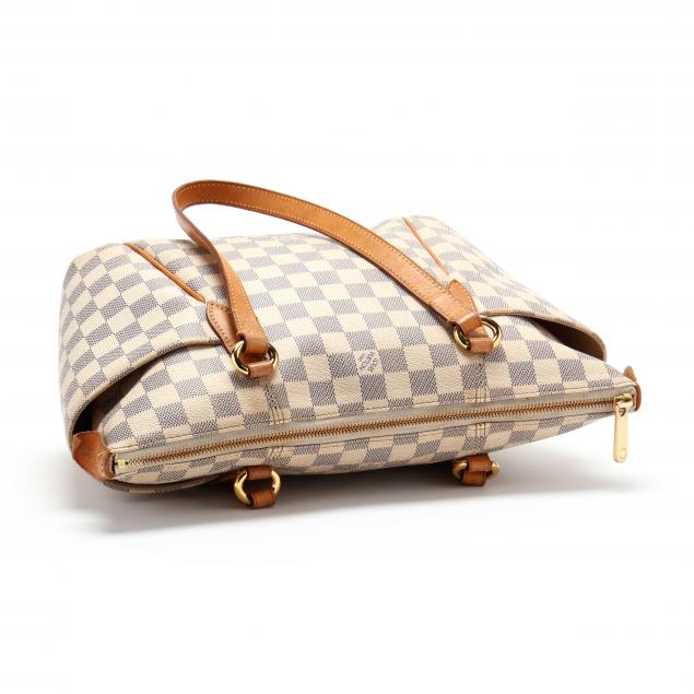 Louis Vuitton Damier Azur Totally MM Tote Bag Shoulder with Zipper 88l –  Bagriculture