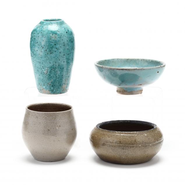 nc-pottery-jugtown-four-small-vessels