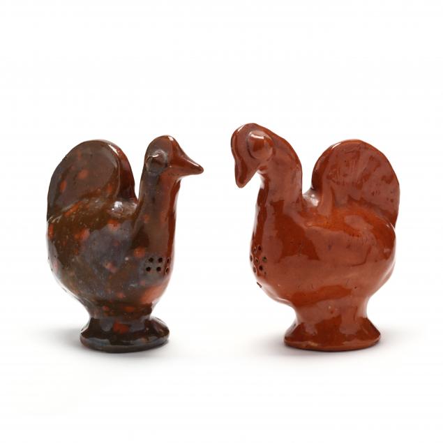 nc-pottery-pair-of-jugtown-chicken-salt-and-pepper-shakers
