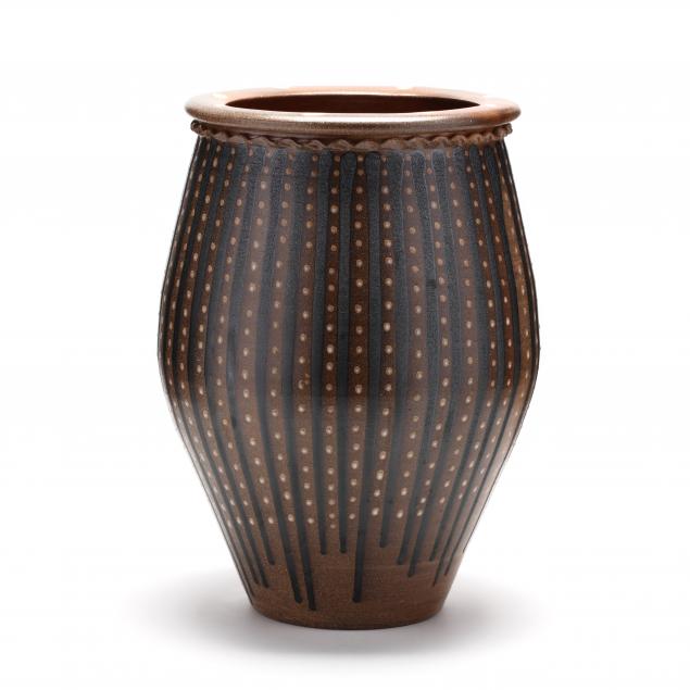 nc-pottery-mark-hewitt-decorated-floor-vase