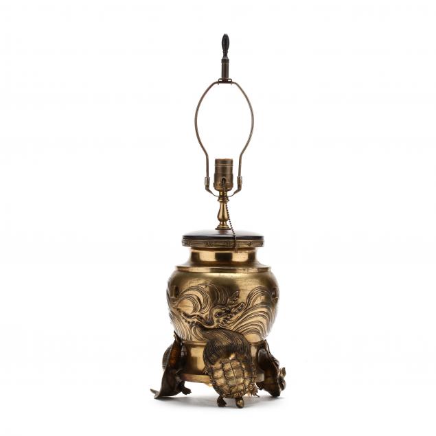 a-japanese-gilt-bronze-urn-lamp