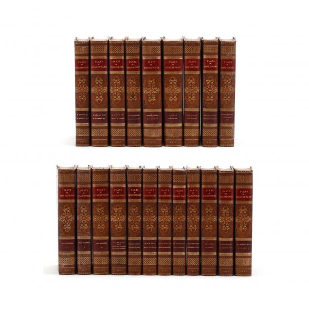 early-19th-century-set-of-shakespeare-in-later-fine-leather-binding