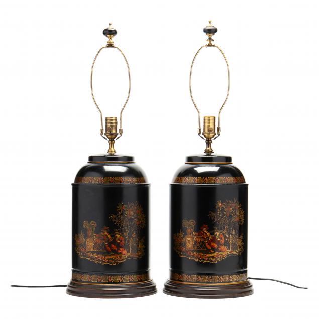 pair-of-wildwood-chinoiserie-toleware-tea-canister-table-lamps