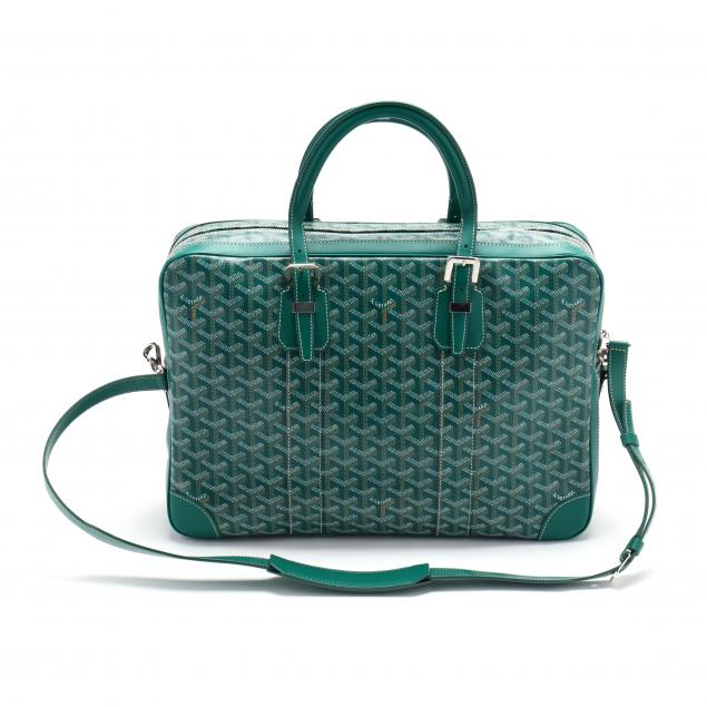 A Chevron Print Ambassade Briefcase, Goyard (Lot 81 - The Important Summer  AuctionJun 13, 2020, 10:00am)