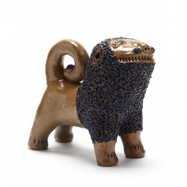 nc-folk-pottery-billy-ray-hussey-stoneware-lion