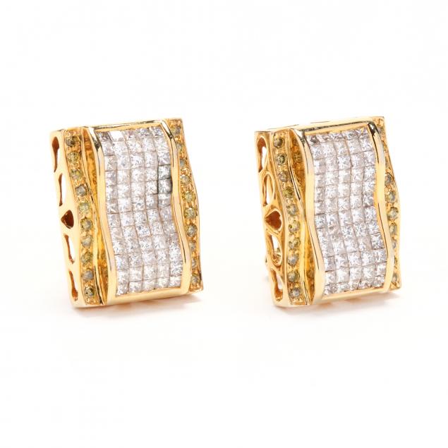 14kt-gold-diamond-and-fancy-yellow-diamond-earrings