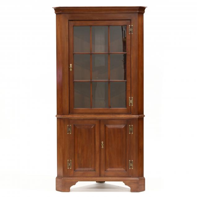 henkel-harris-cherry-federal-style-corner-cupboard