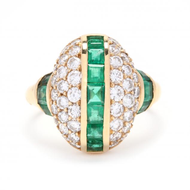 18kt-gold-diamond-and-emerald-ring