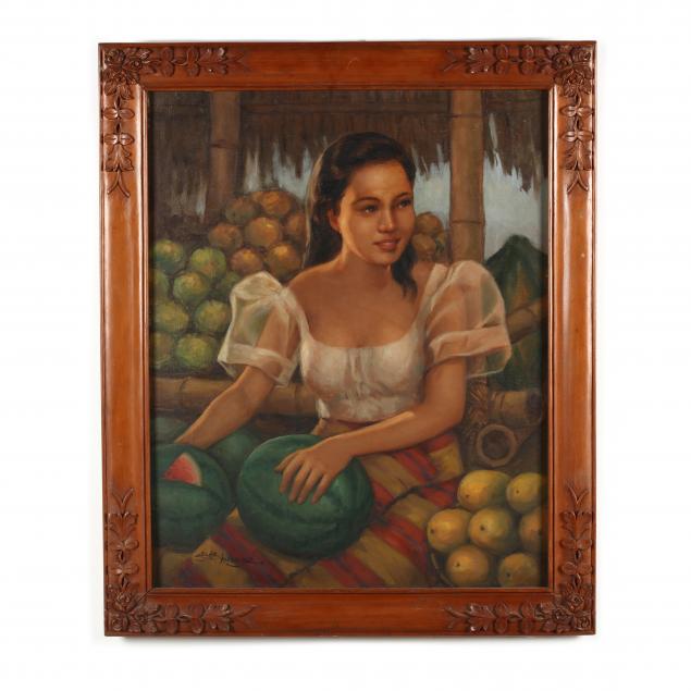 cesar-amorsolo-filipino-1903-1998-a-young-girl-with-fruit