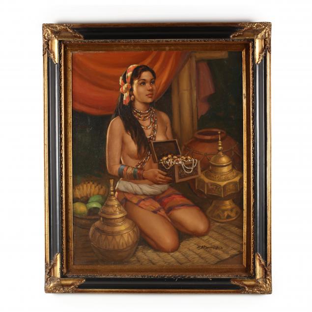 cesar-amorsolo-filipino-1903-1998-young-woman-with-treasures