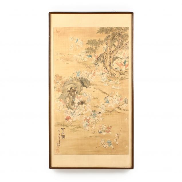 a-chinese-painting-of-one-hundred-boys