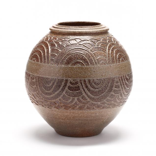nc-pottery-ben-owen-iii-incised-vase