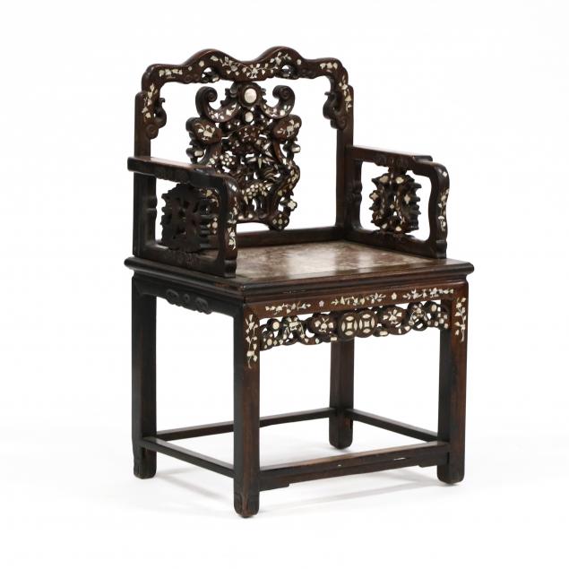 antique-chinese-mother-of-pearl-inlaid-and-marble-seat-armchair