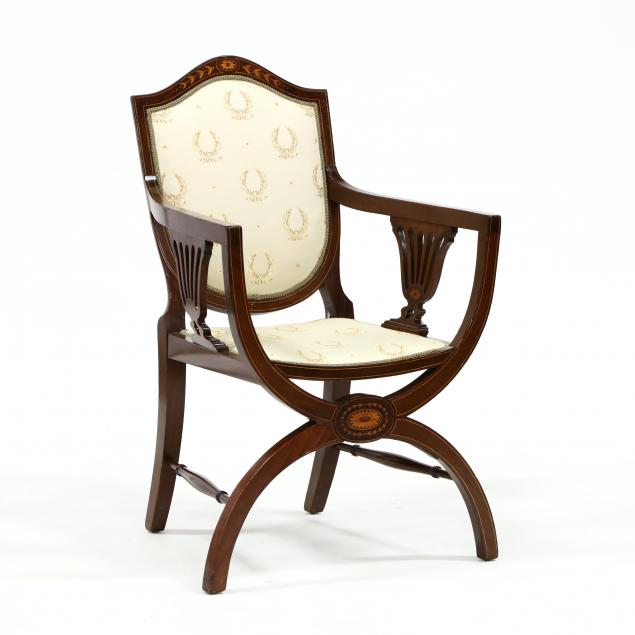 edwardian-inlaid-curule-form-armchair