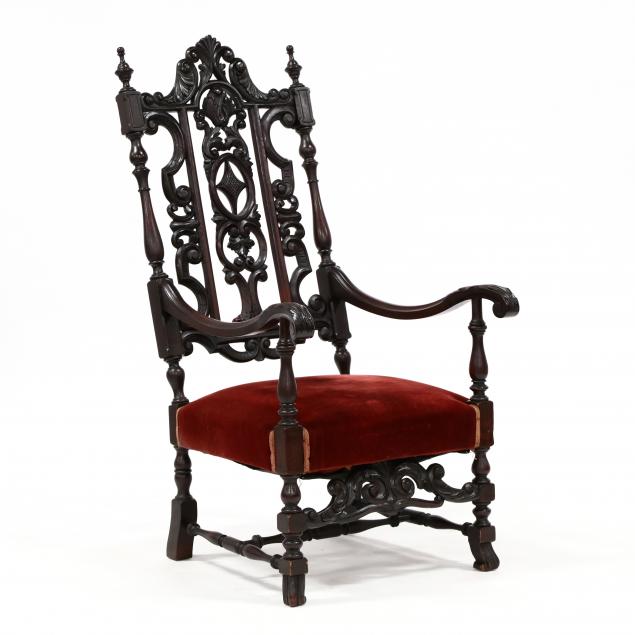 spanish-renaissance-style-carved-hall-chair