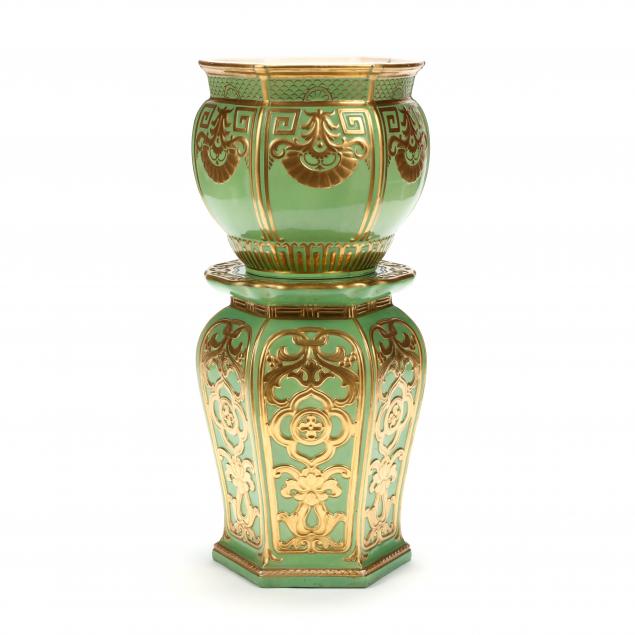 antique-english-porcelain-jardiniere-and-pedestal