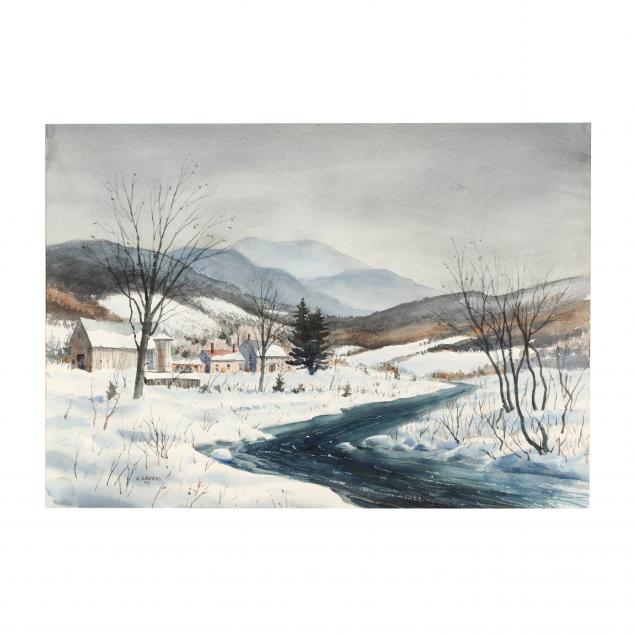 lester-a-avery-me-1922-1996-snowy-landscape-with-farm