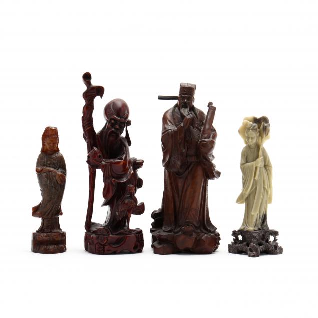 a-group-of-four-chinese-carved-figures