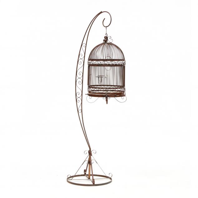 vintage-bird-cage-on-stand