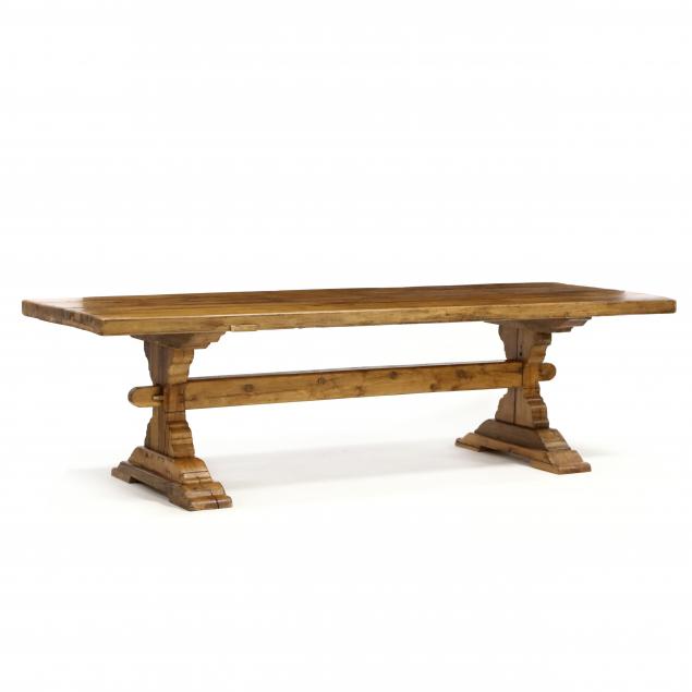 reclaimed-french-walnut-trestle-base-dining-table