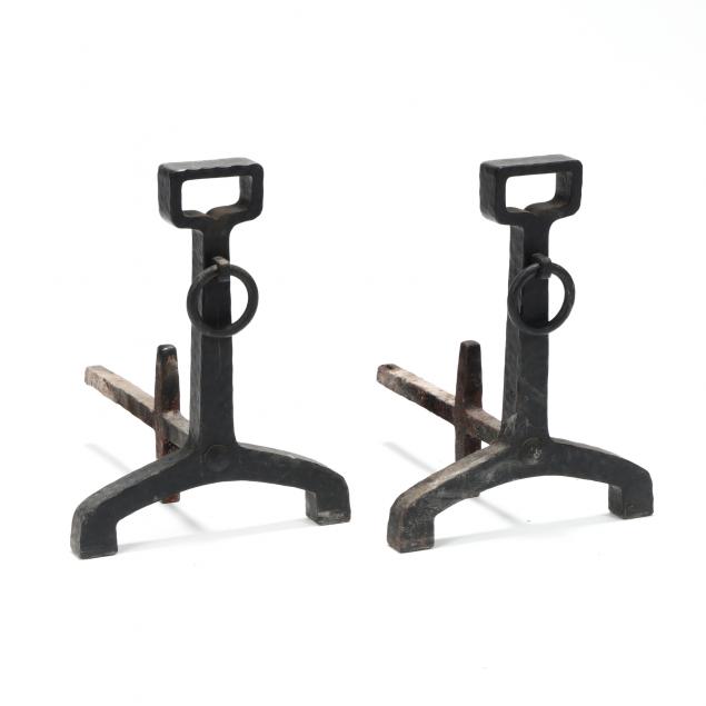 pair-of-arts-and-crafts-andirons