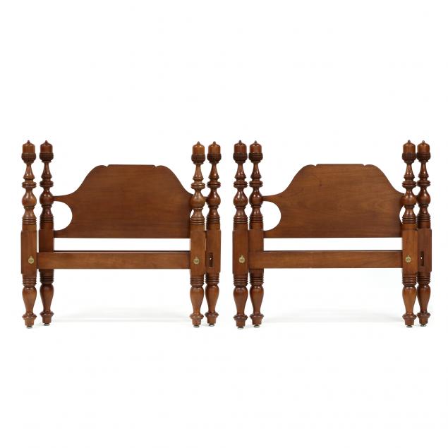 pair-of-bench-made-mahogany-acorn-finial-twin-size-beds